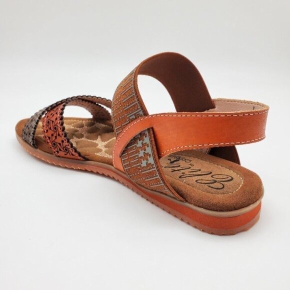 Corkys Elite Leather Flatform Strappy Sandals Women's Size 7 - Picture 8 of 10